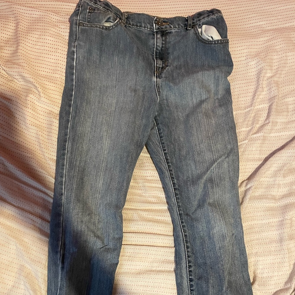 Place Size 18 Boys Small Blue Bootcut Denim Jeans